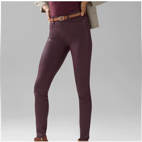 White House Black Market Denim - WHBM Coated Skinny Jeans